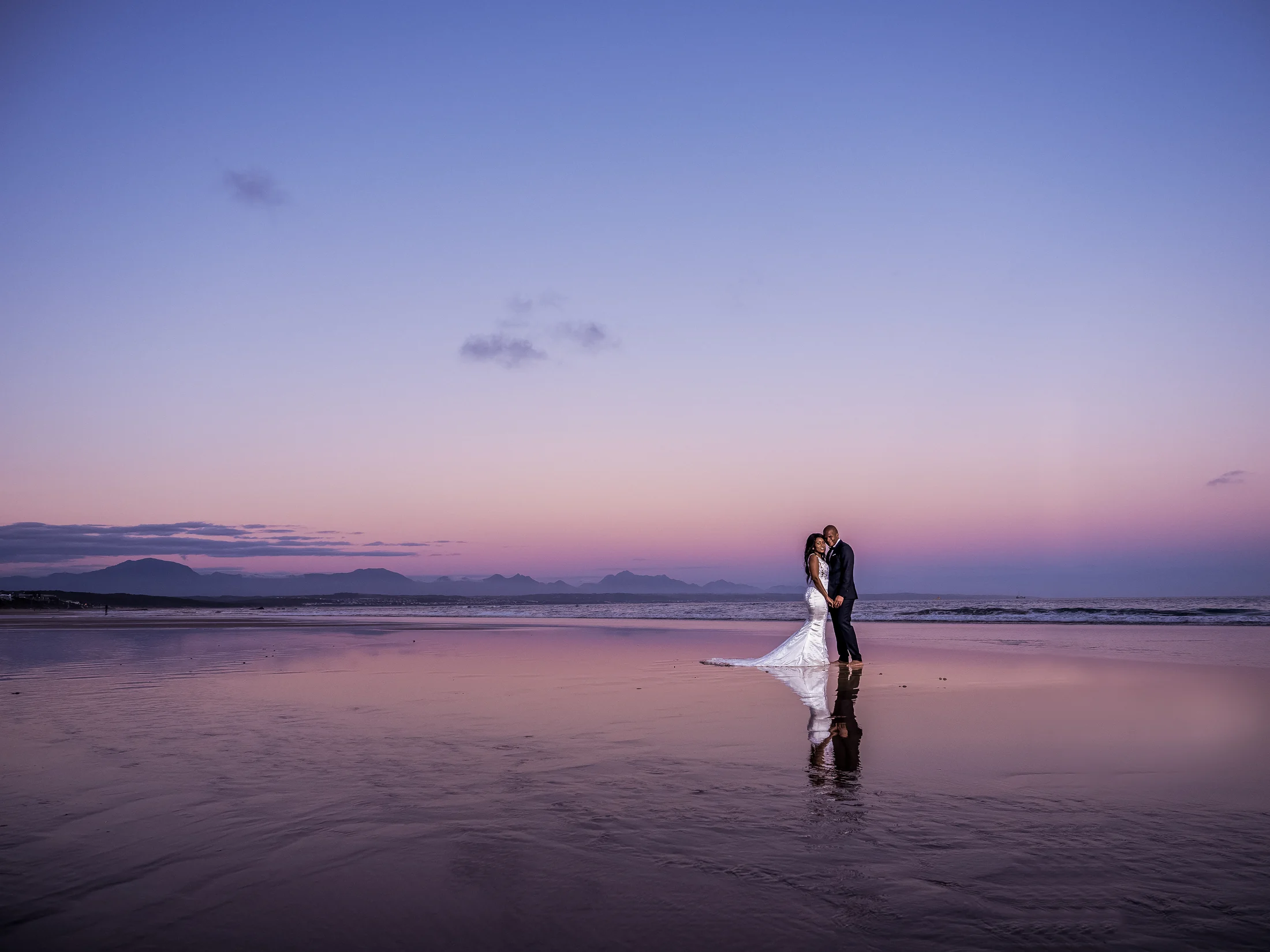Fhatu and Yola couple portrait session in Mossel Bay