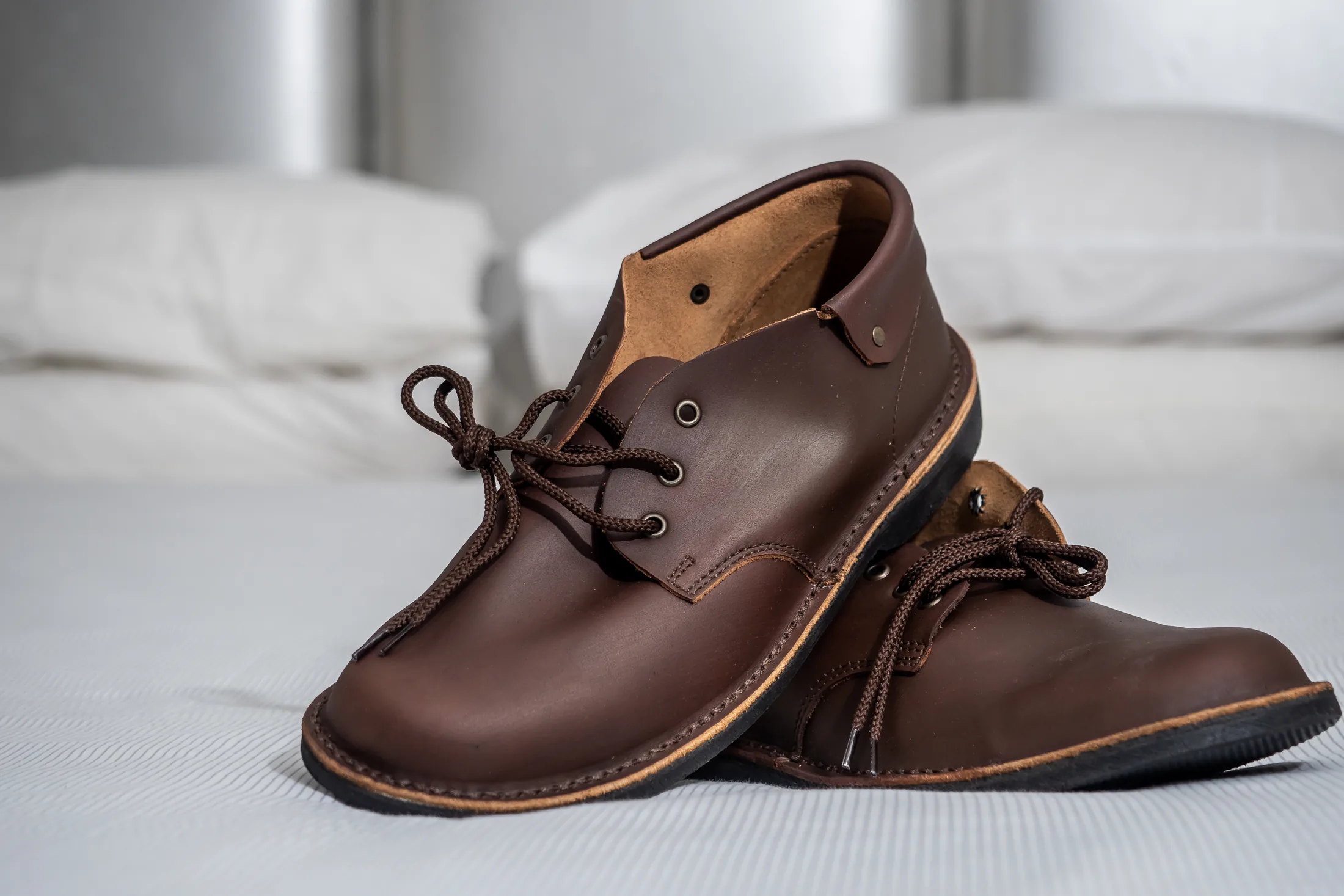 The groom’s shoes before the Cussonia Crest ceremony