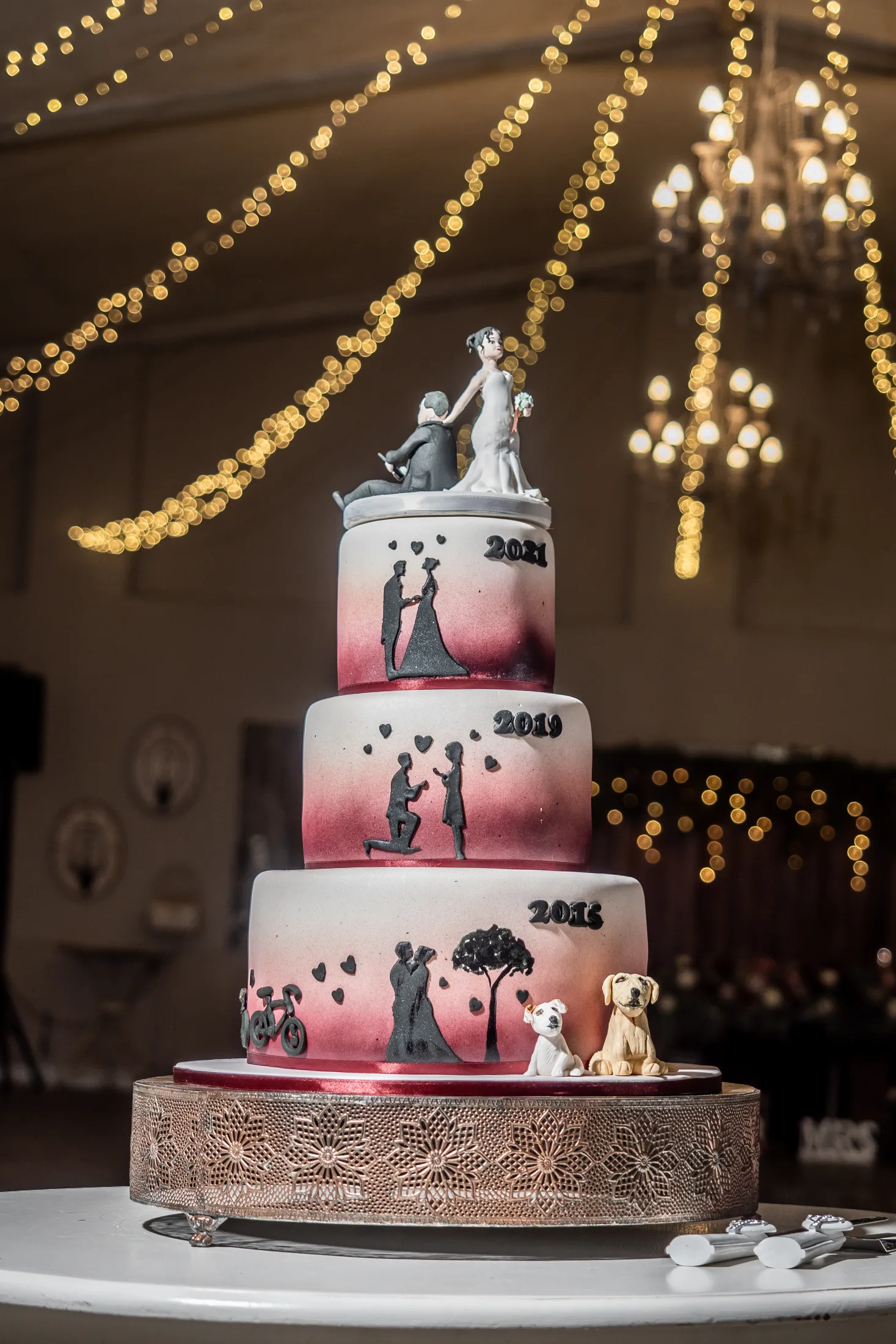 Billy and Karen’s wedding cake