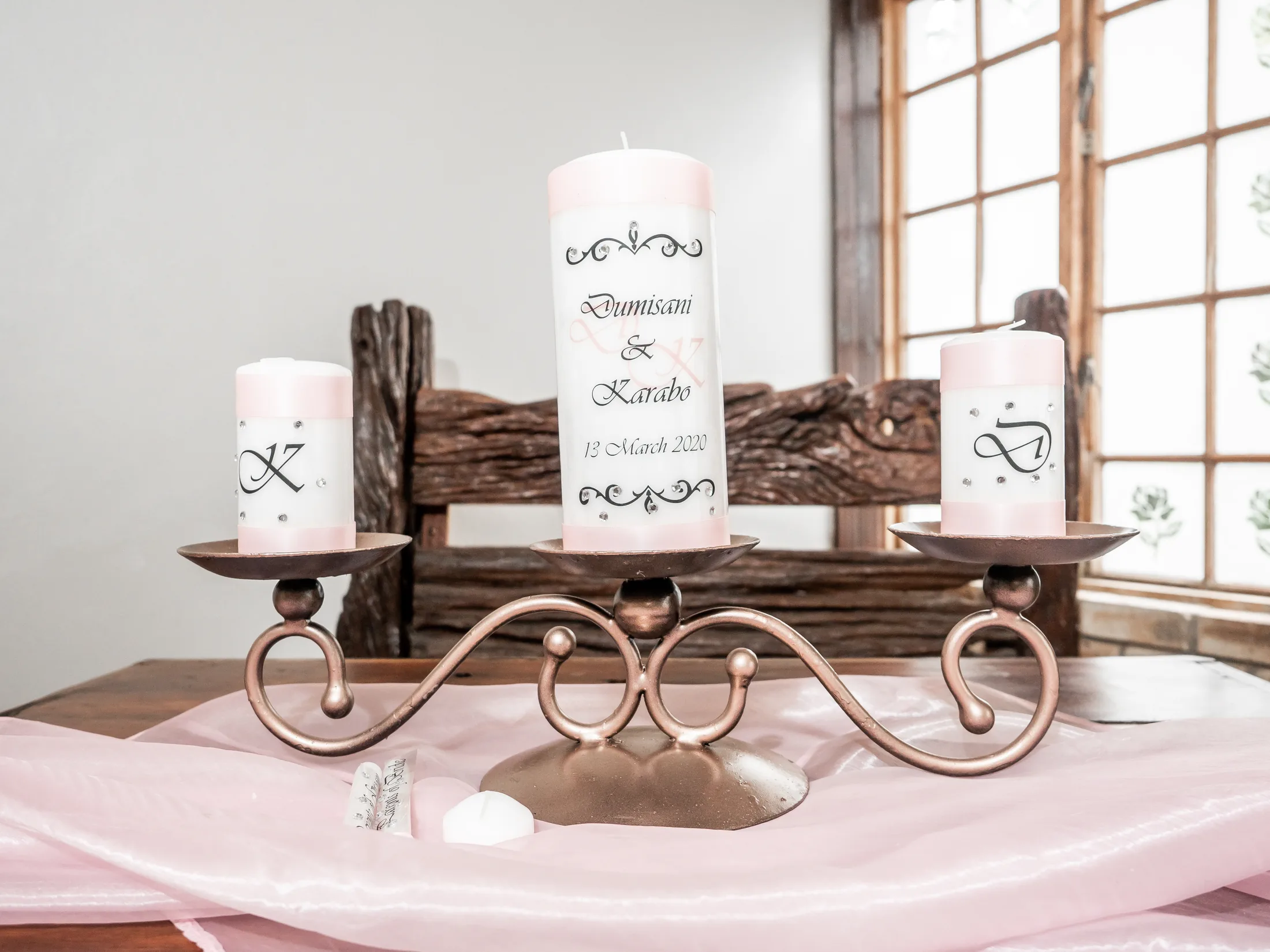 Dumi and Karabo’s wedding cake at Makiti
