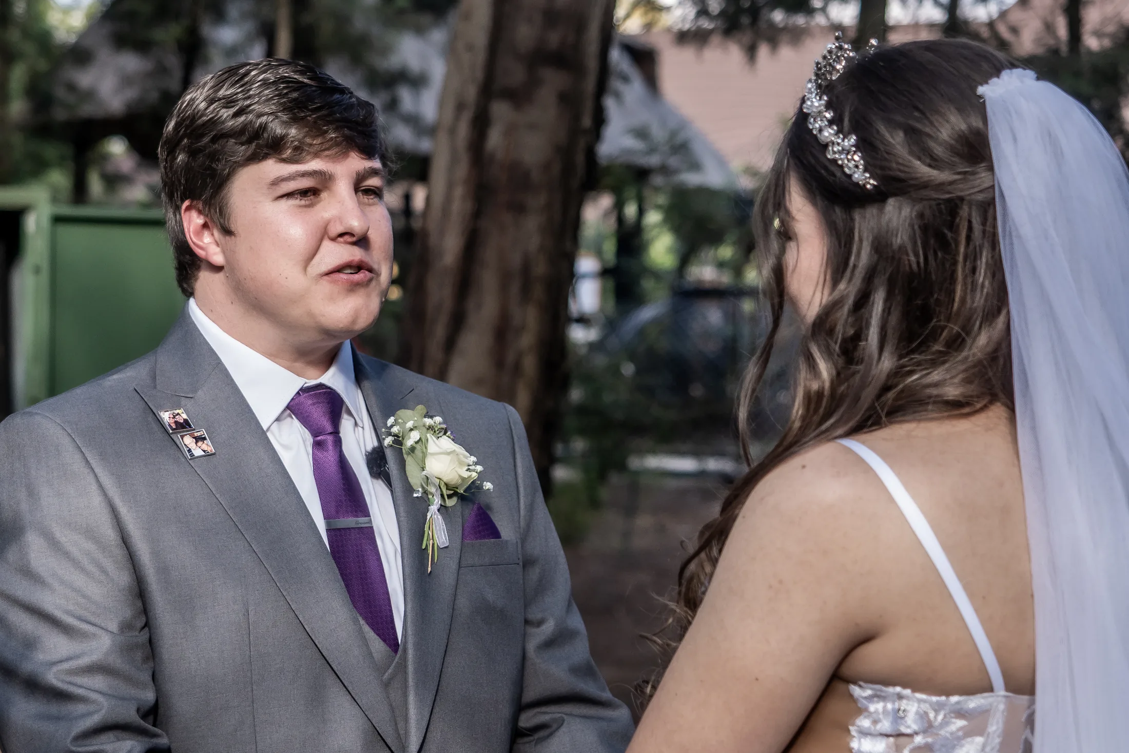 Franco and Anastasia exchanging vows