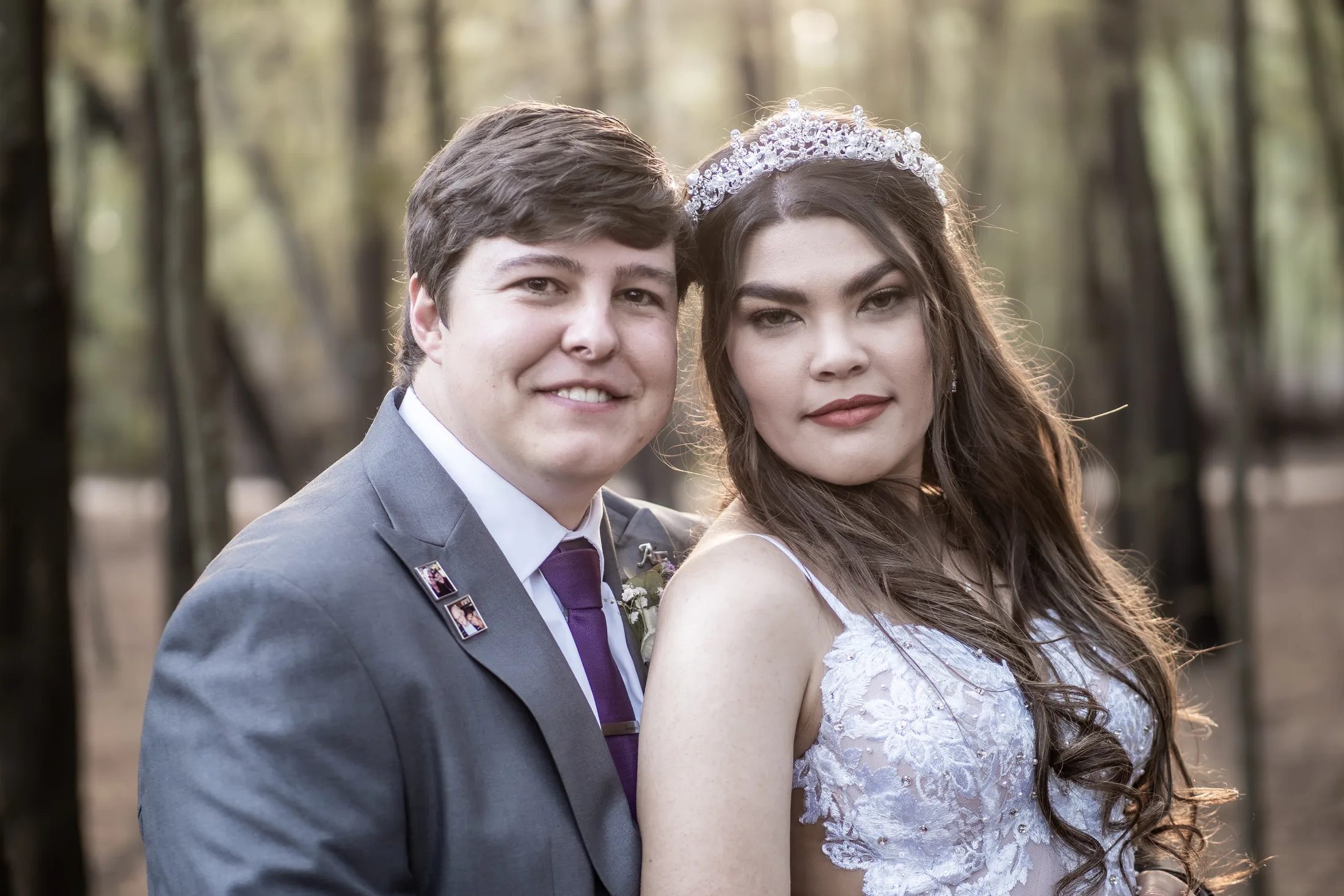 Close portrait of Franco and Anastasia